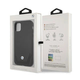 Etui BMW BMHCN61RSWPK iPhone 11 6,1" / Xr sort/sort hårdkasse Læder Perforeret