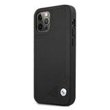 Etui BMW BMHCP12LRCDPK iPhone 12 Pro Max 6,7" sort/sort hårdkasse læder Deboss