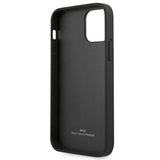 Etui BMW BMHCP12LRSPPK iPhone 12 Pro Max 6,7" sort/sort hårdkasse læder Curve perforeret