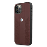 Etui BMW BMHCP12LRSPPR iPhone 12 Pro Max 6,7" rød/rød hårdkasse Læder Curve Perforeret