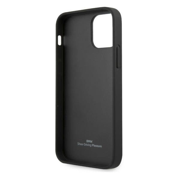 Etui BMW BMHCP12LRSWPK iPhone 12 Pro Max 6,7" sort/sort hårdkasse Læder Perforeret
