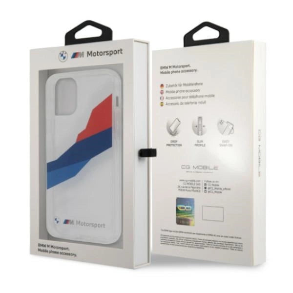 Etui BMW BMHCP12LSKTGT iPhone 12 Pro Max 6,7" gennemsigtig hardcase Motorsport Tricolor