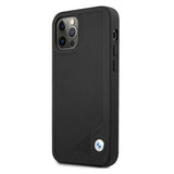 Etui BMW BMHCP12MRCDPK iPhone 12/12 Pro 6,1" sort/sort hardcase læder Deboss