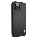 Etui BMW BMHCP12MRCDPK iPhone 12/12 Pro 6,1" sort/sort hardcase læder Deboss