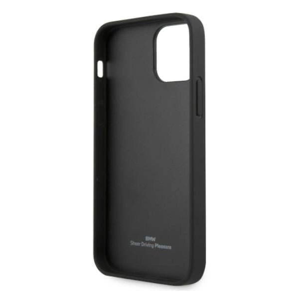 Etui BMW BMHCP12MRCDPK iPhone 12/12 Pro 6,1" sort/sort hardcase læder Deboss