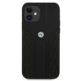 Etui BMW BMHCP12SRSPPK iPhone 12 mini 5,4 "sort/sort hårdkasse læder Curve perforeret