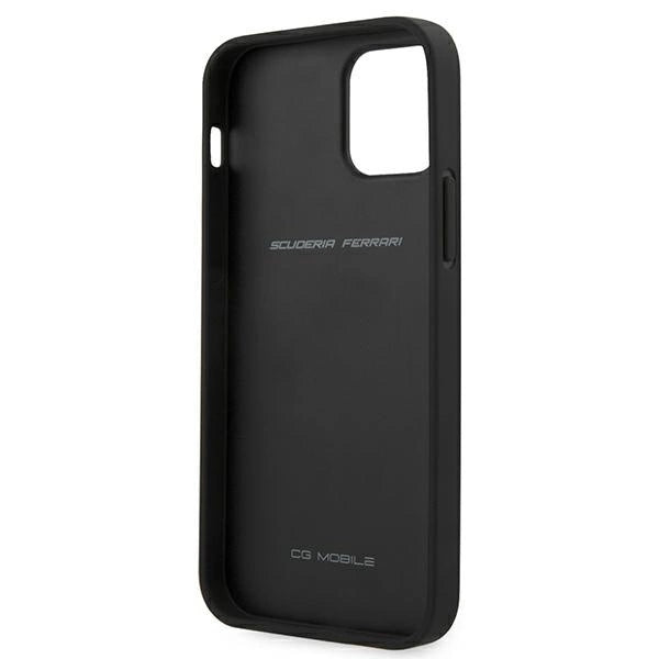 Ferrari FESAXHCP12SBK iPhone 12 mini 5.4" sort/sort hardcase On Track Carbon Stripe