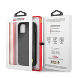 Ferrari FESAXHCP12SBK iPhone 12 mini 5.4" sort/sort hardcase On Track Carbon Stripe