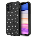 Mercedes MEHCN61ESPBK iPhone 11 6,1" / Xr sort/sort hardcase Silver Stars mønster