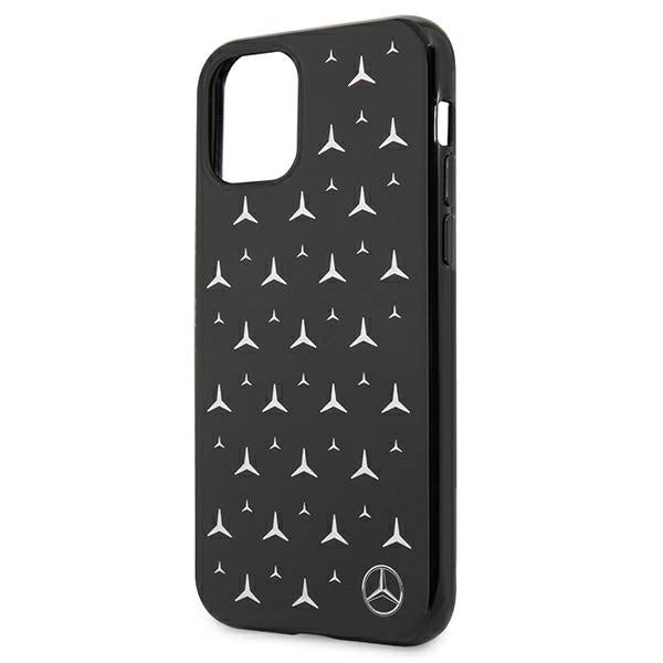 Mercedes MEHCN61ESPBK iPhone 11 6,1" / Xr sort/sort hardcase Silver Stars mønster