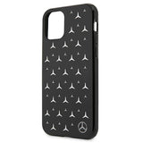 Mercedes MEHCN61ESPBK iPhone 11 6,1" / Xr sort/sort hardcase Silver Stars mønster
