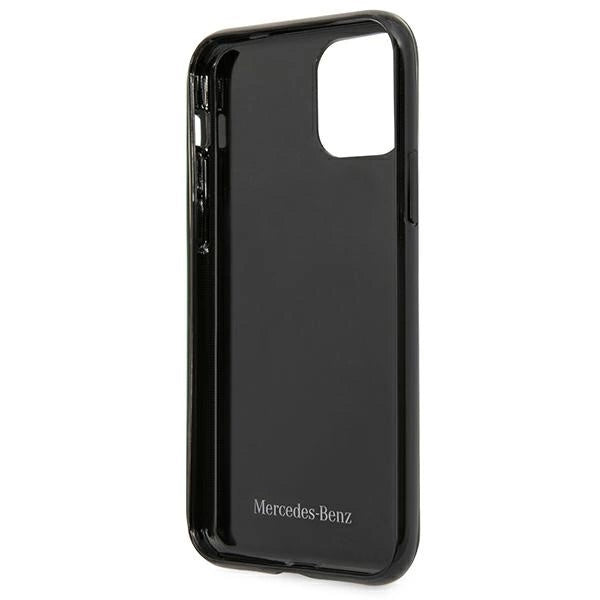 Mercedes MEHCN61ESPBK iPhone 11 6,1" / Xr sort/sort hardcase Silver Stars mønster