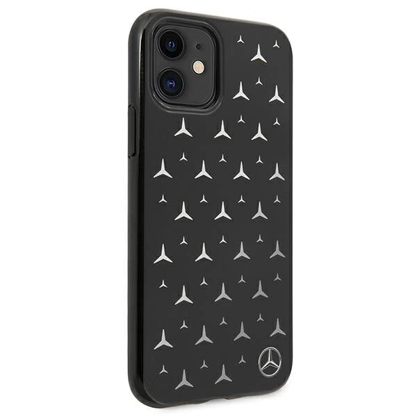 Mercedes MEHCN61ESPBK iPhone 11 6,1" / Xr sort/sort hardcase Silver Stars mønster