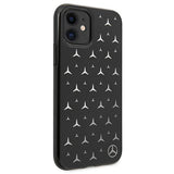 Mercedes MEHCN61ESPBK iPhone 11 6,1" / Xr sort/sort hardcase Silver Stars mønster