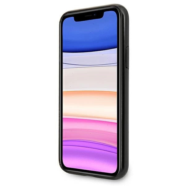 Mercedes MEHCN61ESPBK iPhone 11 6,1" / Xr sort/sort hardcase Silver Stars mønster