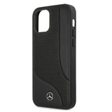 Mercedes MEHCP12LCDOBK iPhone 12 Pro Max 6,7" sort/sort hårdkasse Ledret perforeret område