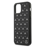 Mercedes MEHCP12MESPBK iPhone 12/12 Pro 6,1" sort/sort hardcase Silver Stars mønster