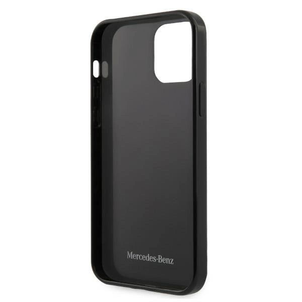 Mercedes MEHCP12MESPBK iPhone 12/12 Pro 6,1" sort/sort hardcase Silver Stars mønster