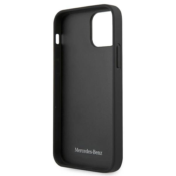 Mercedes MEHCP12SCDOBK iPhone 12 mini 5,4 "sort/sort hårdkasse læder perforeret område