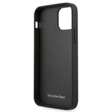 Mercedes MEHCP12SCDOBK iPhone 12 mini 5,4 "sort/sort hårdkasse læder perforeret område