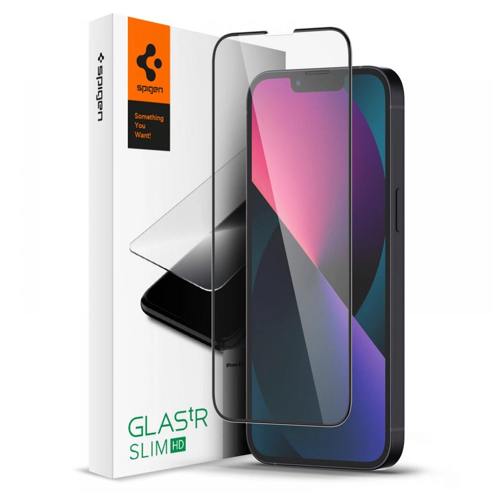 Spigen Glass FC hærdet glas til iPhone 13 mini - sort