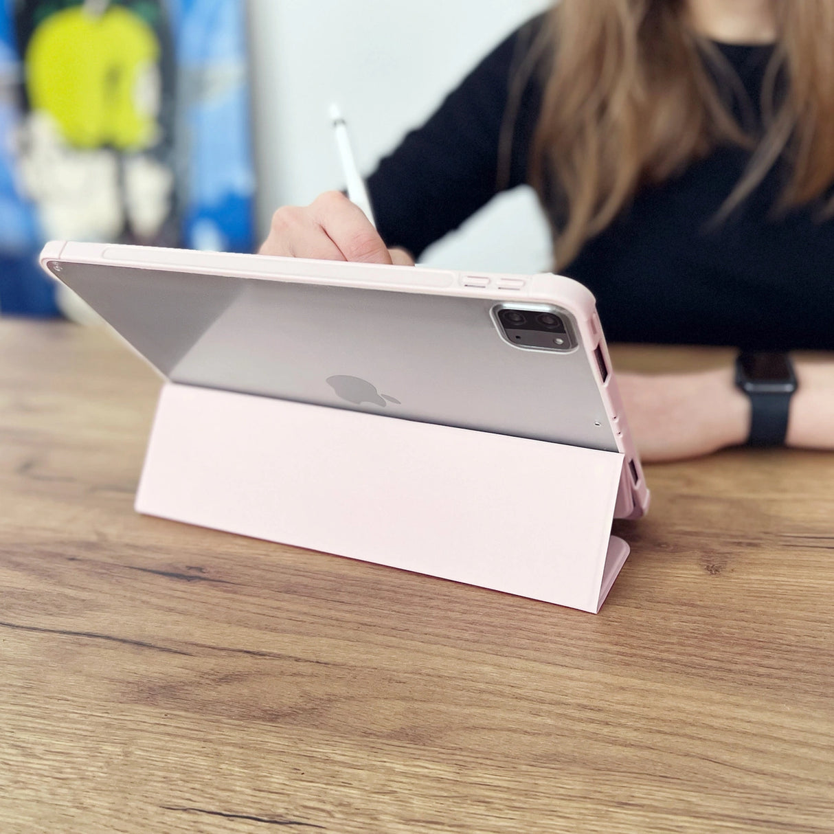Stand Tablet Case Smart Cover case til iPad Pro 12.9 '' 2021/2020 med standfunktion grøn