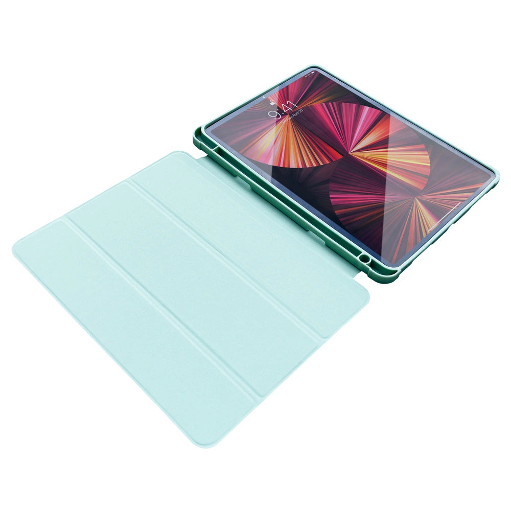 Stand Tablet Case Smart Cover case til iPad Pro 12.9 '' 2021/2020 med standfunktion grøn