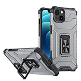Crystal Ring Case Kickstand Tough Rugged Cover til iPhone 12 mini sort