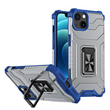 Crystal Ring Case Kickstand Tough Rugged Cover til iPhone 13 mini blå