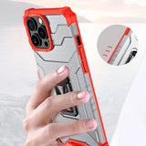 Crystal Ring Case Kickstand Tough Rugged Cover til iPhone 13 Pro Max blå