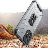 Crystal Ring Case Kickstand Tough Rugged Cover til Samsung Galaxy A72 4G rød
