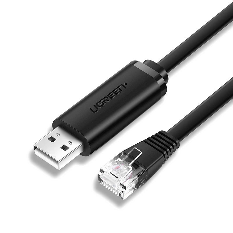 Ugreen konsol kabel USB - Ethernet RJ45 1,5 m sort (CM204)