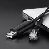 Ugreen konsol kabel USB - Ethernet RJ45 1,5 m sort (CM204)