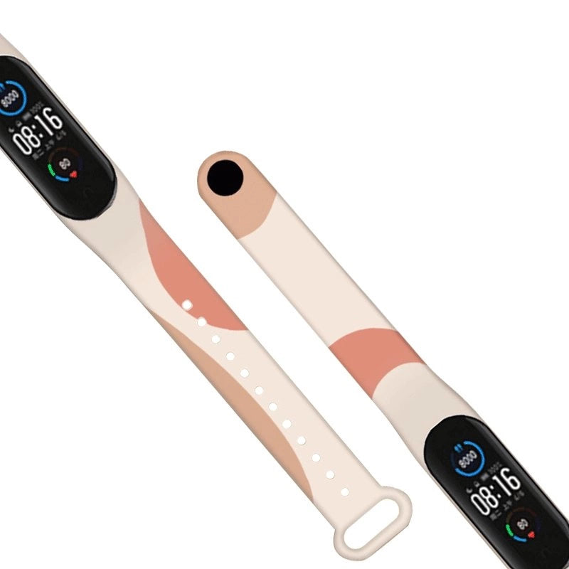 Strap Moro band til Xiaomi Mi Band 3 / 4 silikone rem ur armbånd mønster 6