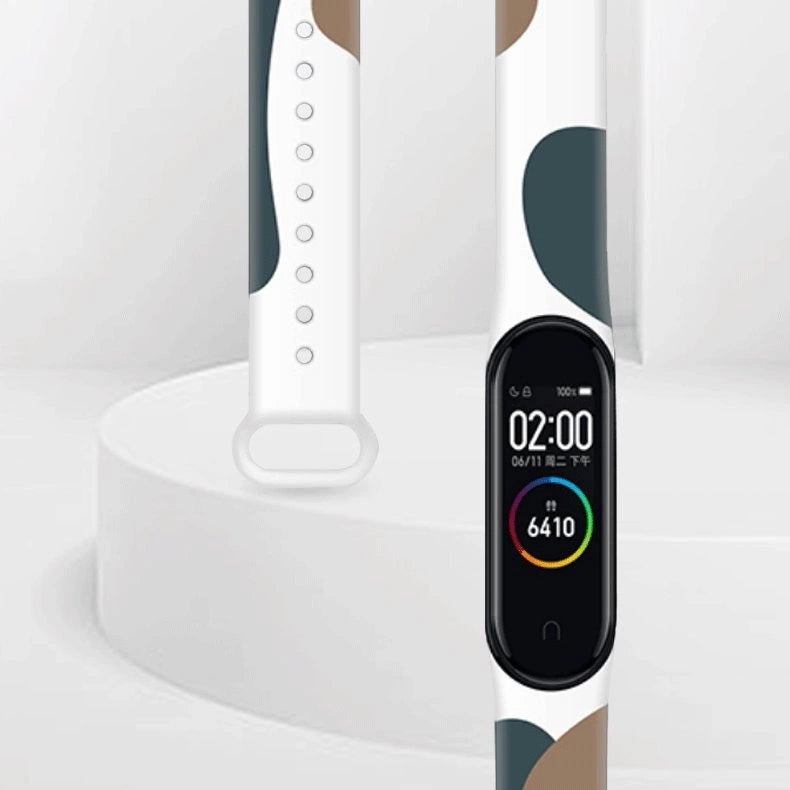 Strap Moro band til Xiaomi Mi Band 3 / 4 silikone rem ur armbånd mønster 7