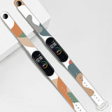 Strap Moro band til Xiaomi Mi Band 3 / 4 silikone rem ur armbånd mønster 7
