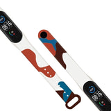 Strap Moro band til Xiaomi Mi Band 3 / 4 silikone rem ur armbånd mønster 8