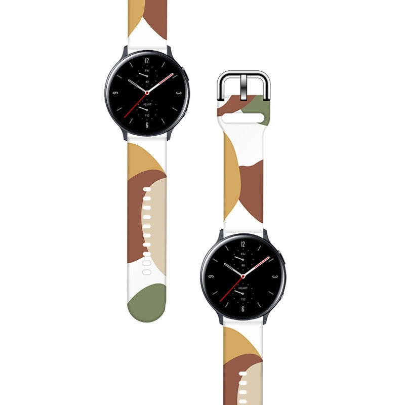 Strap Moro til Samsung Galaxy Watch 40 / 41 / 42 / 43 / 44 mm silikone armbånd ur band - mønster 4