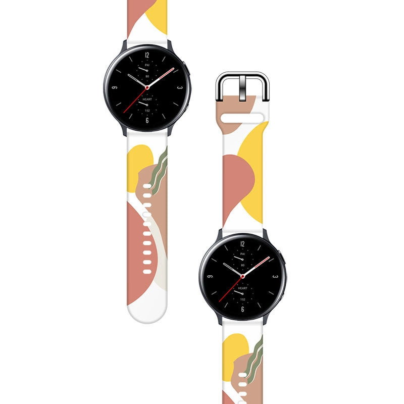 Strap Moro til Samsung Galaxy Watch 40 / 41 / 42 / 43 / 44 mm silikone armbånd ur band - mønster 7