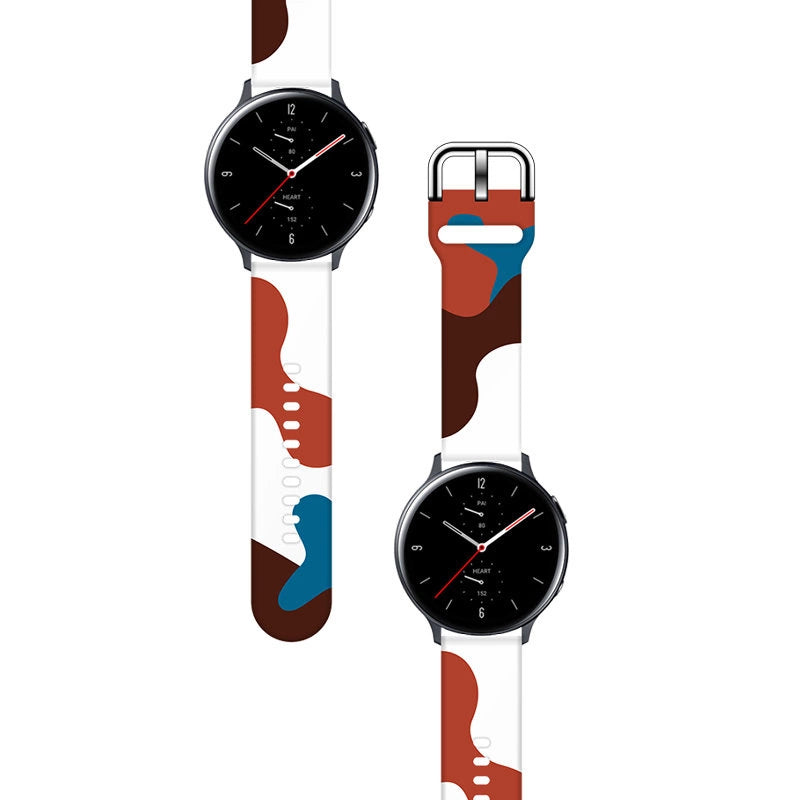 Strap Moro til Samsung Galaxy Watch 40 / 41 / 42 / 43 / 44 mm silikone armbånd ur band - mønster 8