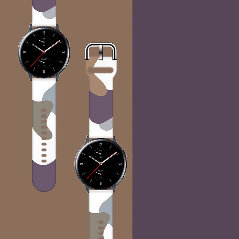 Strap Moro til Samsung Galaxy Watch 40 / 41 / 42 / 43 / 44 mm silikone armbånd ur band - mønster 9