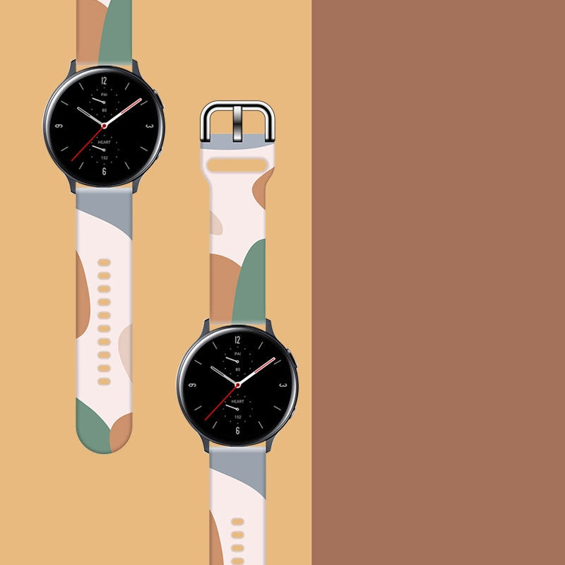 Strap Moro til Samsung Galaxy Watch 40 / 41 / 42 / 43 / 44 mm silikone armbånd ur band - mønster 11