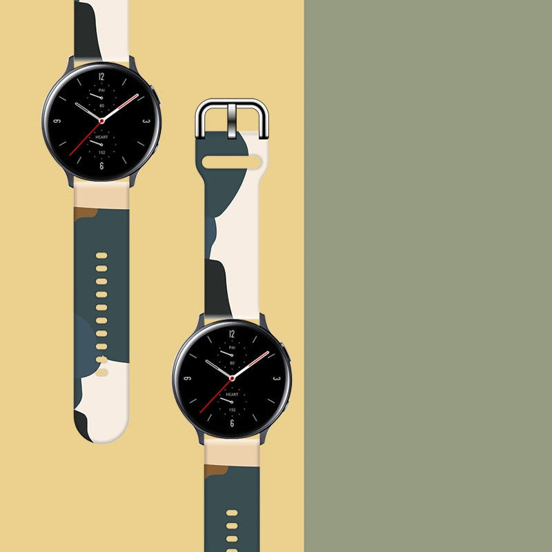 Strap Moro til Samsung Galaxy Watch 40 / 41 / 42 / 43 / 44 mm silikone armbånd ur band - mønster 13