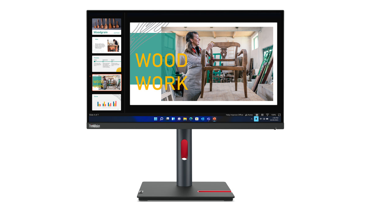Lenovo ThinkVision P24q-30 LED display 60,5 cm (23.8") 2560 x 1440 pixel Quad HD Sort