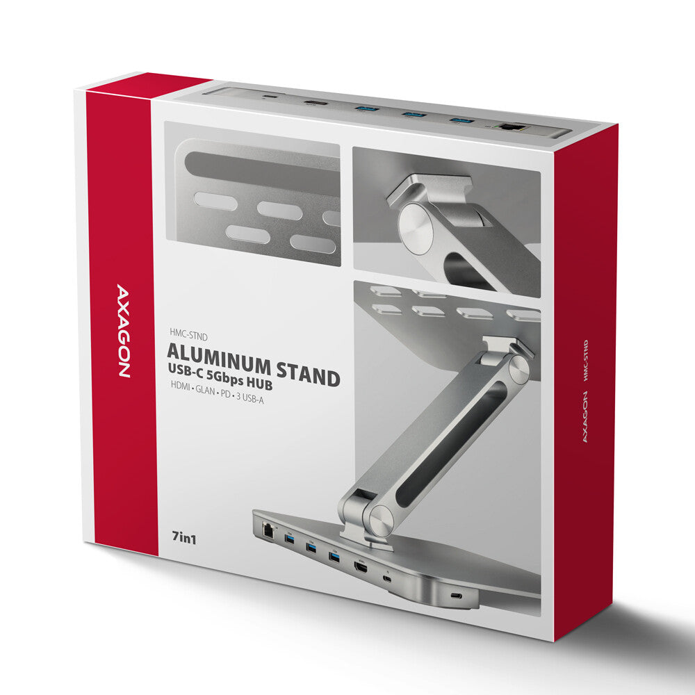 Axagon HMC-STND laptop stativ Sølv 43,9 cm (17.3")