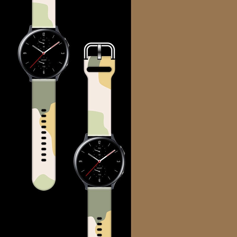 Strap Moro til Samsung Galaxy Watch 40 / 41 / 42 / 43 / 44 mm silikone armbånd ur band - mønster 14