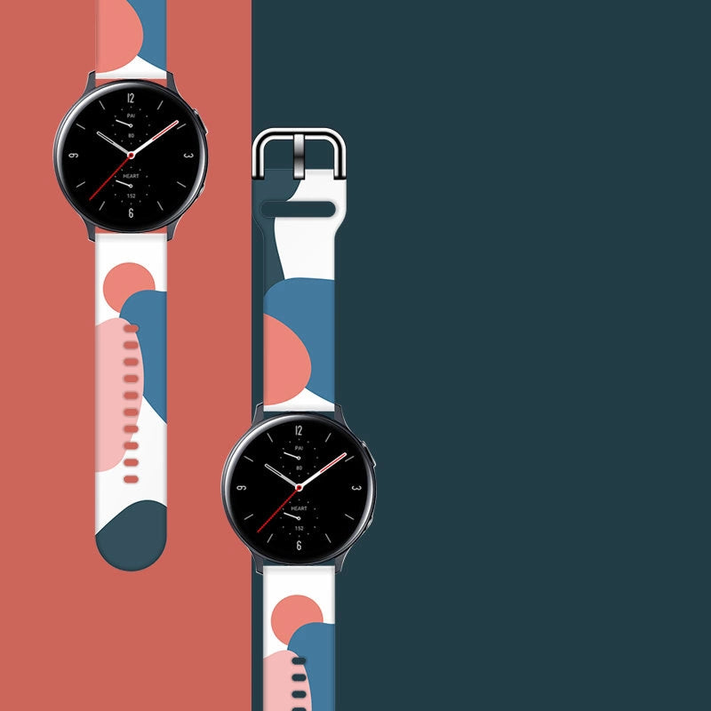 Strap Moro til Samsung Galaxy Watch 45 / 46 / 47 mm silikone armbånd ur band - mønster 10