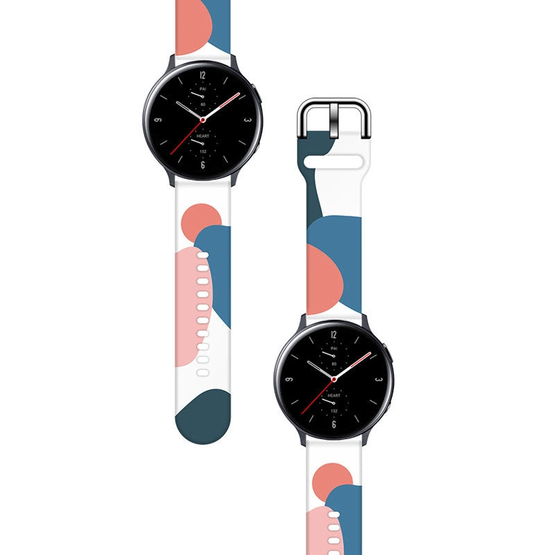 Strap Moro til Samsung Galaxy Watch 45 / 46 / 47 mm silikone armbånd ur band - mønster 10