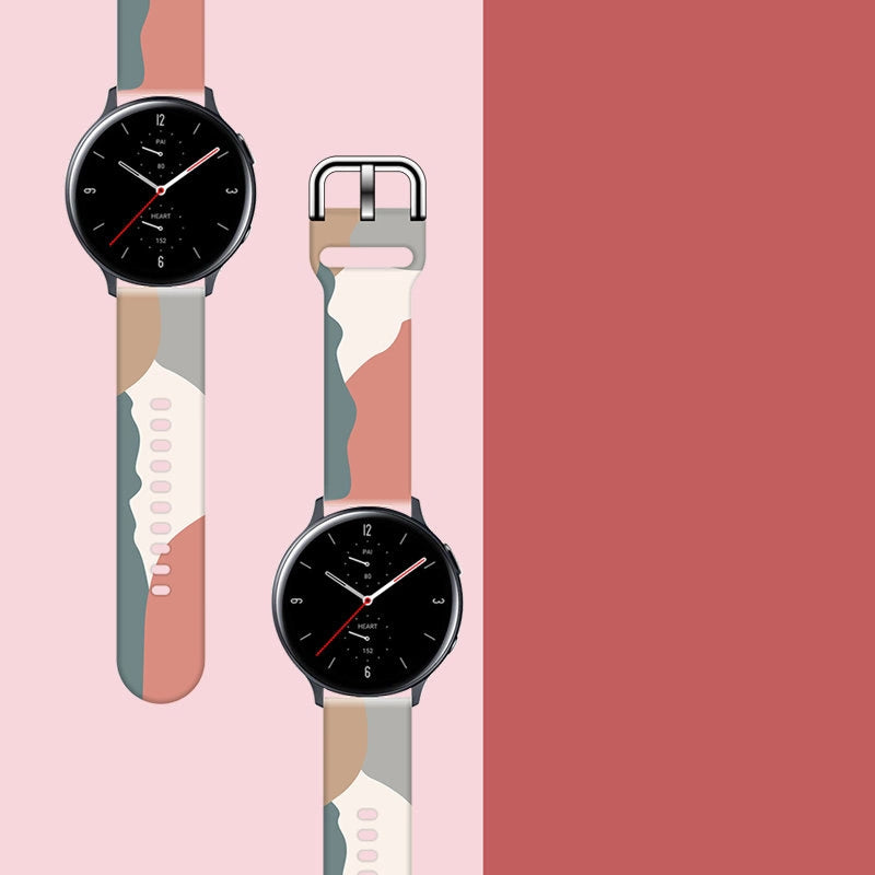 Strap Moro til Samsung Galaxy Watch 45 / 46 / 47 mm silikone armbånd ur band - mønster 15
