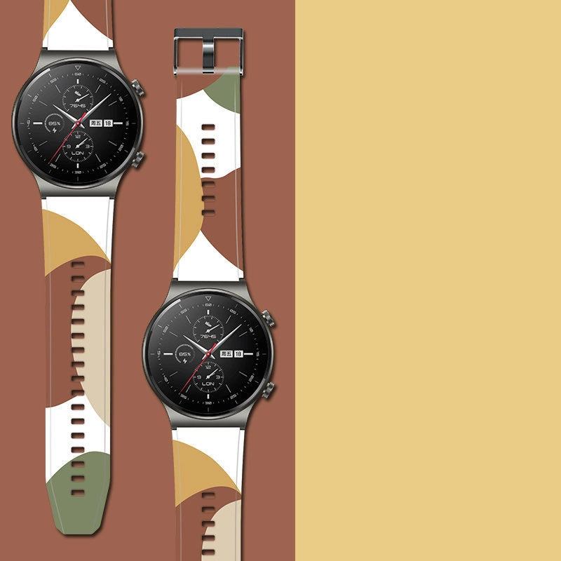 Strap Moro band til Huawei Watch GT2 Pro silikone rem ur armbånd mønster 5